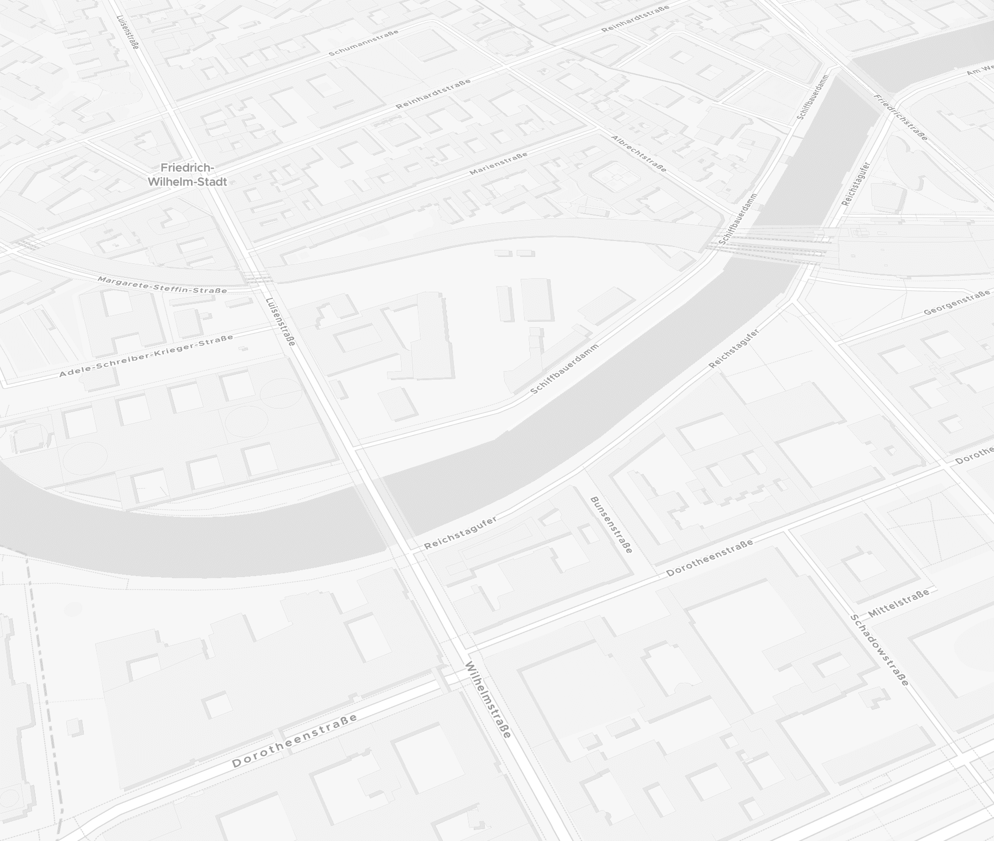 A black and white map section